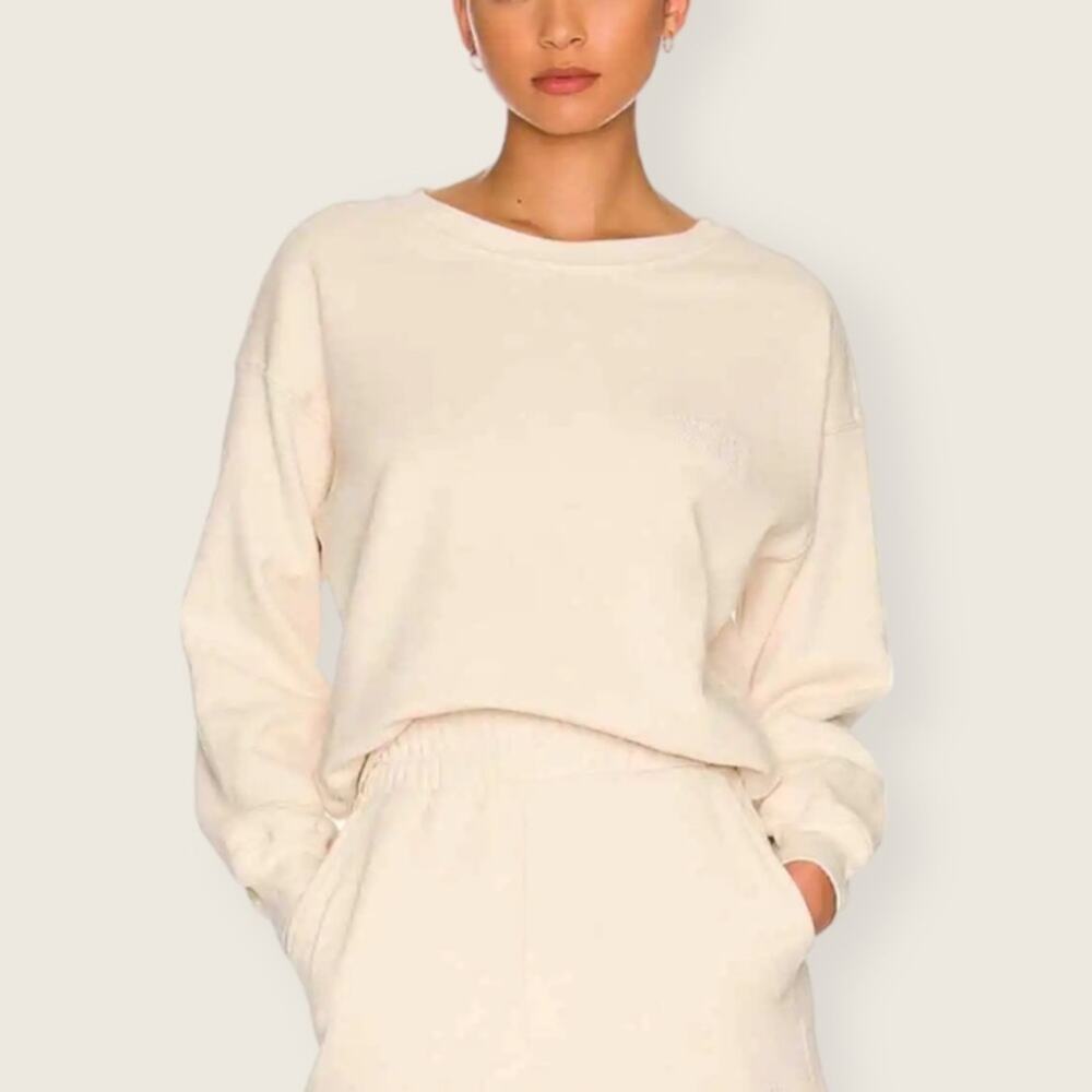 NWT | WellBeing + BeingWell | Goldie Sweatshirt | Bone White | XS
